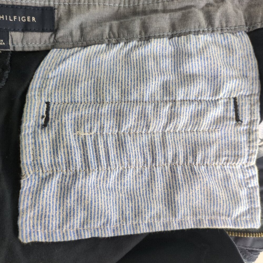Tommy Hilfiger Hampton Navy Chino 14 Womens Pants Straight Business Corporate - Picture 8 of 9